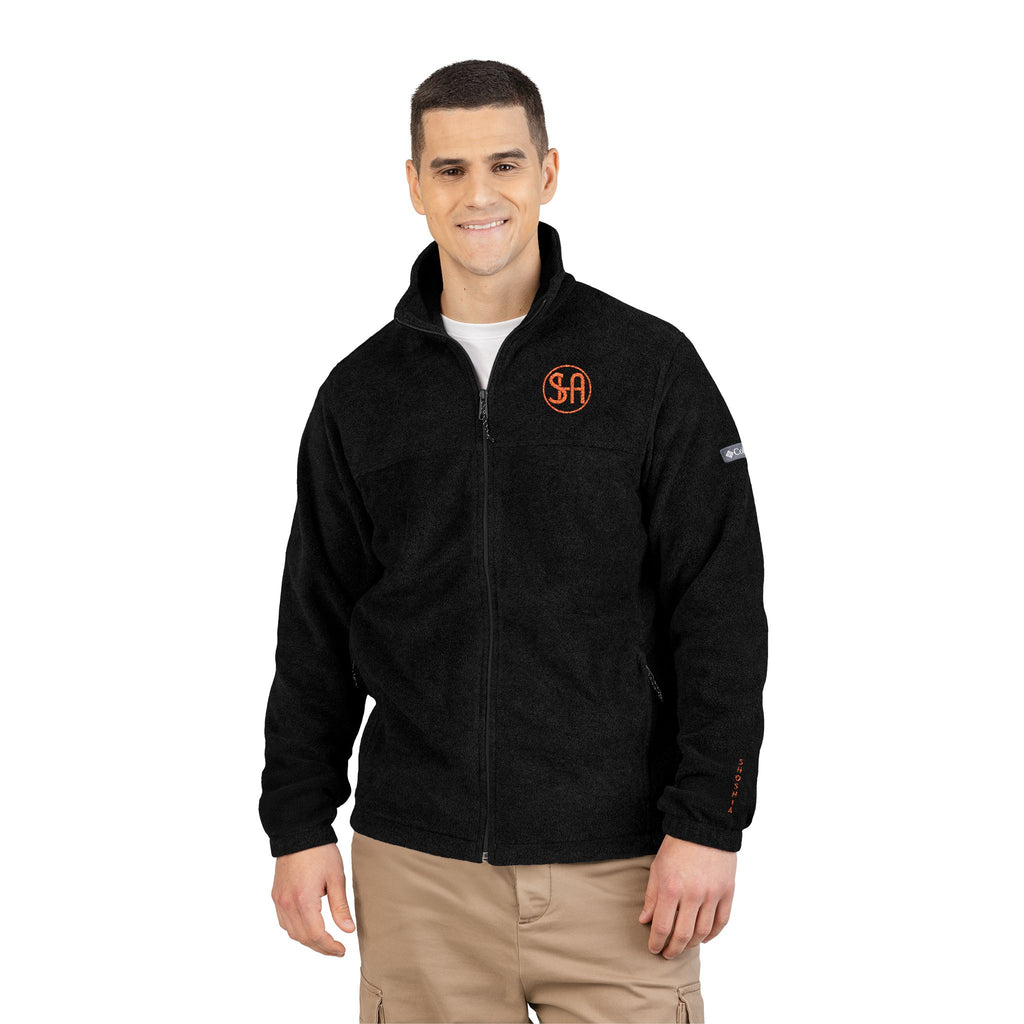 Veste polaire Columbia avec broderie monogramme orange