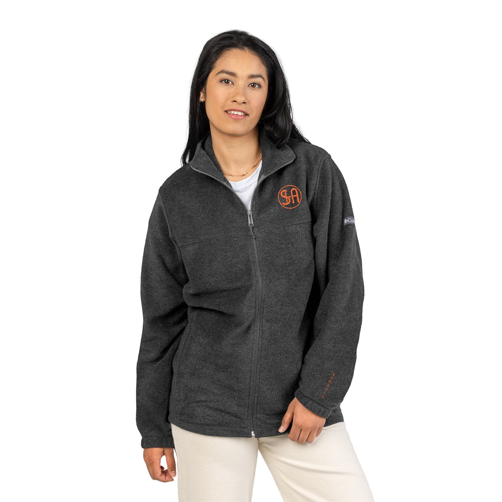 Veste polaire Columbia avec broderie monogramme orange