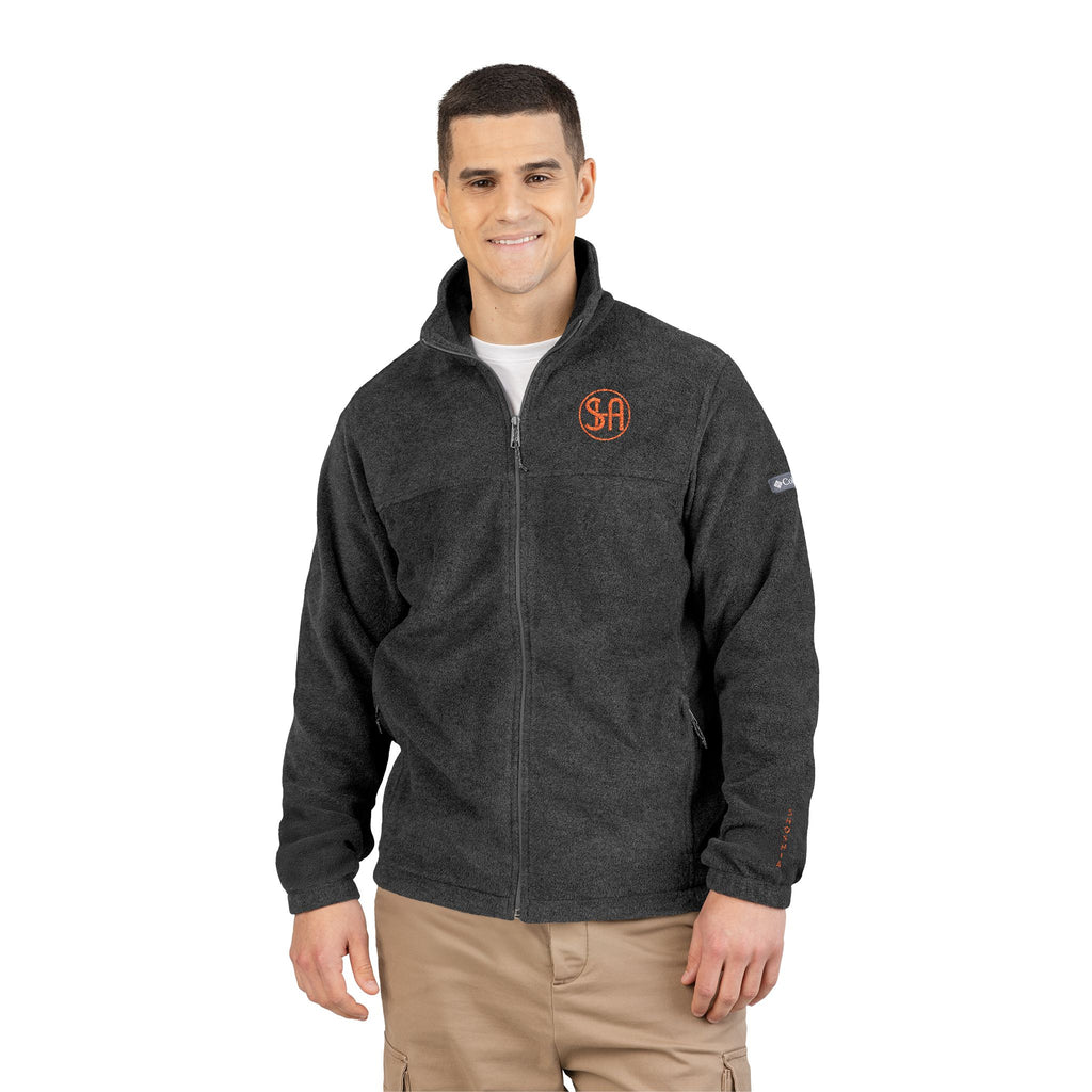 Veste polaire Columbia avec broderie monogramme orange