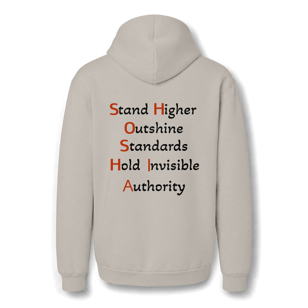 Stand Higher Inspirational Zip-Up Hoodie